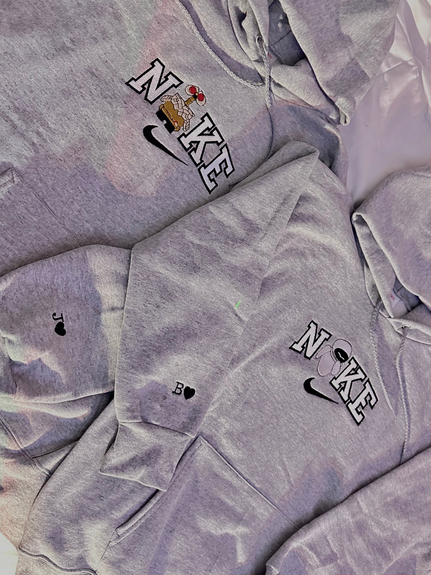 Lovers embroidered Hoodies